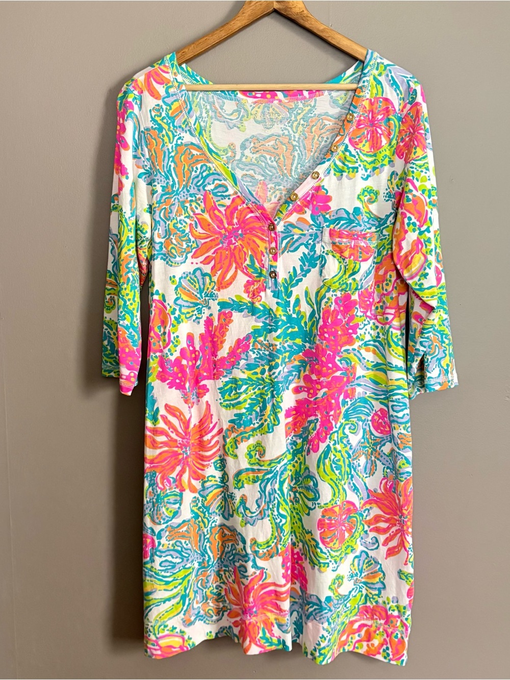 Lilly Pulitzer Palmetto Dress in Resort White Casa Marina Size XL